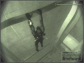 Napotykanych strażników najlepiej byłoby eliminować pociskami paraliżującymi - Japanese Defence Ministry (5) | Japan | Splinter Cell Chaos Theory - Tom Clancys Splinter Cell: Chaos Theory - poradnik do gry