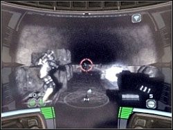 Podążając dalej natkniesz się na zaciemnione miejsce - Into The Hive - Kampania I - Star Wars: Republic Commando - poradnik do gry