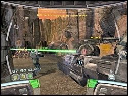 Gdy natkniesz się na działo, obsadź je kimś z oddziału - Advance To The Coreship - Kampania I - Star Wars: Republic Commando - poradnik do gry