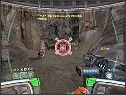 Po zniszczeniu tej skały będziesz mógł przejść dalej - Advance To The Coreship - Kampania I - Star Wars: Republic Commando - poradnik do gry