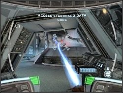 Z tej konsoli musisz wydobyć niezbędne informacje - Delta Down - Kampania II - Star Wars: Republic Commando - poradnik do gry