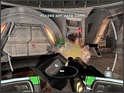 Działka podczepione do sufitu to istotni sprzymierzeńcy - Unwelcome Visitors - Kampania II - Star Wars: Republic Commando - poradnik do gry