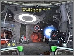 W jednym z korytarzy widocznych na obrazku przyłączysz na powrót ostatniego członka oddziału - Jailbreak - Kampania II - Star Wars: Republic Commando - poradnik do gry