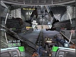 Po przejściu przez wspomniany mostek wyjdź drugą stroną i odeprzyj atak wroga - Detour - Kampania III - Star Wars: Republic Commando - poradnik do gry