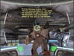 Gdy uda ci się do niego dostać, staniesz się odpowiedzialny za jego eskortę - V.I.W. - Kampania III - Star Wars: Republic Commando - poradnik do gry