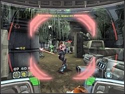 Opanuj podwórzec niszcząc przy tym dwie maszyny produkujące roboty - Saving Ammo - Kampania III - Star Wars: Republic Commando - poradnik do gry