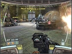 W walce ze spider droidem postaraj się wykorzystać dogodne warunki taktyczne - Search And Destroy - Kampania III - Star Wars: Republic Commando - poradnik do gry