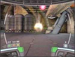 Aby przejść dalej musisz detonować ładunek na zbiorniku z paliwem - Search And Destroy - Kampania III - Star Wars: Republic Commando - poradnik do gry