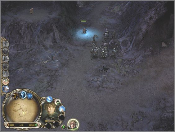 Idź Samem wzdłuż wyznaczonej drogi (#1 - #2 - #3 - #4 ) i uwolnij uwięzione, sojusznicze jednostki - Jaskinia Szeloby - Strona Dobra - Władca Pierścieni: Bitwa o Śródziemie - poradnik do gry