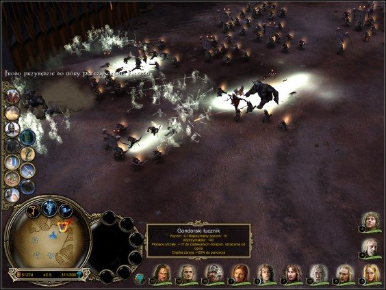 Zadanie nie jest trudne, trzeba obronić cztery ataki wroga - Czarne Wrota - Strona Dobra - Władca Pierścieni: Bitwa o Śródziemie - poradnik do gry