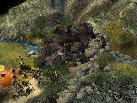 Oczywiście przez cały czas korzystaj z dostępnych mocy (splugawienie terenu to bardzo pomocna rzecz) i rekrutuj nowych orków - Południowe Ithilien - Siły Zła - Władca Pierścieni: Bitwa o Śródziemie - poradnik do gry