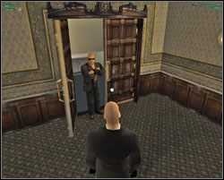 Teraz musimy zlikwidować stojącego w drzwiach do gabinetu ochroniarza - Traditions of The Trade - Europa - Hitman: Codename 47 - poradnik do gry