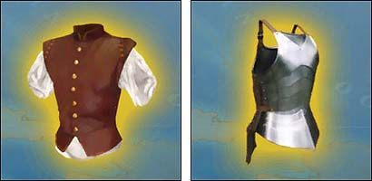 Leather Vest i Metal Cuirass - Przedmioty (2) | Rozwój bohatera w Sid Meiers Pirates! - Sid Meiers Pirates! (2004) - poradnik do gry