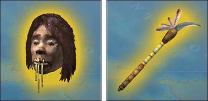 Shrunken Head i Carved Shaman Stick - Przedmioty (3) | Rozwój bohatera w Sid Meiers Pirates! - Sid Meiers Pirates! (2004) - poradnik do gry