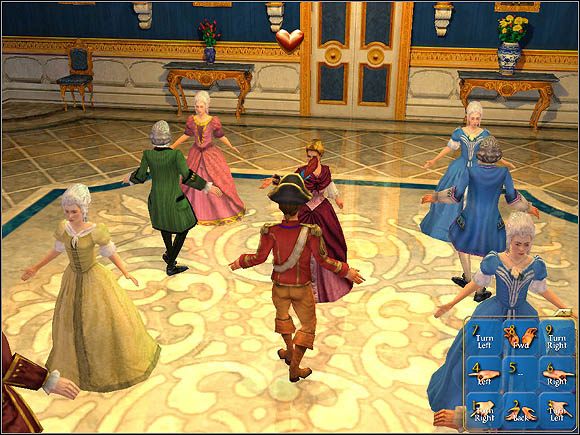 Fani ogłosili taniec jedną z najtrudniejszych mini-gier w Sid Meiers Pirates - Taniec | Romanse w Sid Meiers Pirates! - Sid Meiers Pirates! (2004) - poradnik do gry