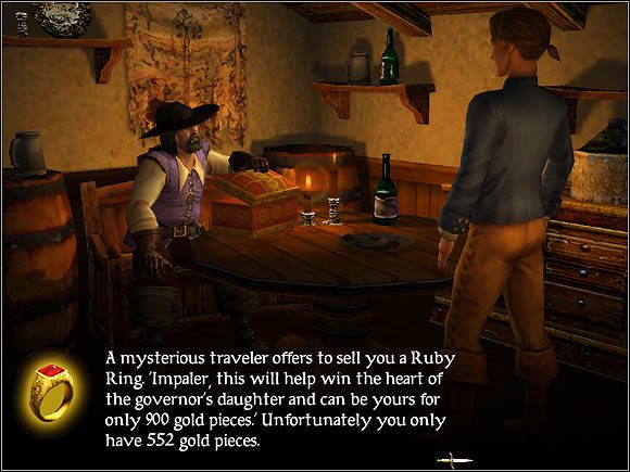 Kupno pierścionka dla ukochanej przerasta nasze możliwości finansowe - Prezenty | Romanse w Sid Meiers Pirates! - Sid Meiers Pirates! (2004) - poradnik do gry