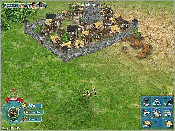 Wreszcie dotarliśmy do celu - Kryjówka markiza | Markiz Montalban | Sid Meiers Pirates! - Sid Meiers Pirates! (2004) - poradnik do gry