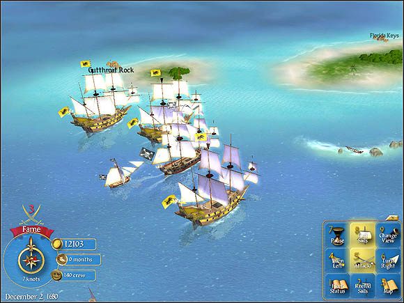 Flota Skarbów (Treasure Fleet) składająca się z trzech wyładowanych kosztownościami galeonów zmierza do Europy - Flota skarbów | Rozmaitości | Sid Meiers Pirates! - Sid Meiers Pirates! (2004) - poradnik do gry