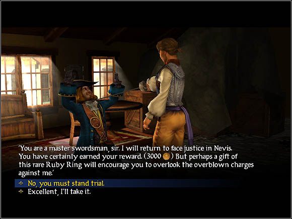 Pierścień z rubinem lub nagroda pieniężna i sława - Kryminaliści | Rozmaitości | Sid Meiers Pirates! - Sid Meiers Pirates! (2004) - poradnik do gry