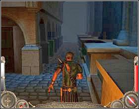 Przebiegnij przez ogród, przejdź przez dziurę w murze i udaj się przed siebie ścieżką z prawej - Misja 9 (cz.1) | Augustus W służbie Cezara - Augustus: W służbie Cezara - poradnik do gry