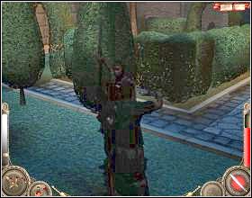 Skręć w lewo, gdzie po krótkiej scenie zostaniesz zaatakowany przez dwóch wartowników [1] - Misja 9 (cz.1) | Augustus W służbie Cezara - Augustus: W służbie Cezara - poradnik do gry