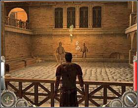 Wyceluj nią w jednego z manekinów [1] i rzuć - Misja 1 (cz.2) | Augustus W służbie Cezara - Augustus: W służbie Cezara - poradnik do gry