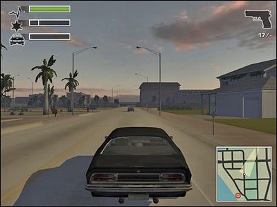 Nie spiesząc się zbytnio, podążaj za wskazaniem mapy i dojedź do posterunku policji - Misja 1 - Police HQ | Miami Driver 3 - Driver 3 - poradnik do gry