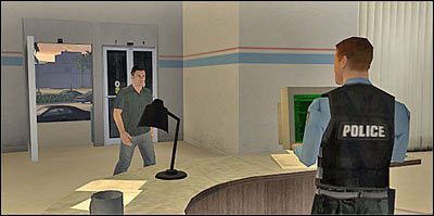 Musisz przejść przez szkoleniowy korytarz-strzelnicę - Misja 1 - Police HQ | Miami Driver 3 - Driver 3 - poradnik do gry