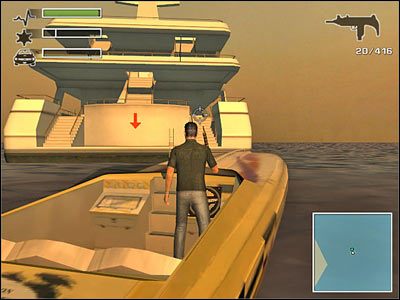 - Skorzystaj z drzwi na prawo, by wejść na korytarz - Misja 6 - Gators Yacht | Miami Driver 3 - Driver 3 - poradnik do gry