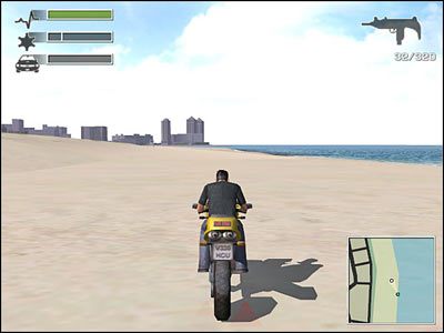 Na początku czeka Cię przejazd po wąskim chodniku - Misja 7 - The Hit | Miami Driver 3 - Driver 3 - poradnik do gry