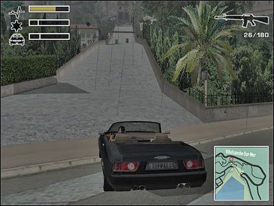 Jadąc wzdłuż bulwaru, w pewnym momencie napotkasz blokadę - Misja 4 - Hijack | Nicea Driver 3 - Driver 3 - poradnik do gry