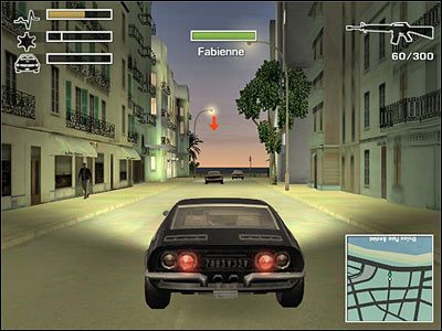 Być może finezyjniej jest w takiej sytuacji wysiąść z auta i wdać się w strzelaninę, ale po co ryzykować, zwłaszcza, że po ostatniej walce Twoje zdrowie może być nieco nadwątlone - Misja 7 - Callita in Trouble | Nicea Driver 3 - Driver 3 - poradnik do gry