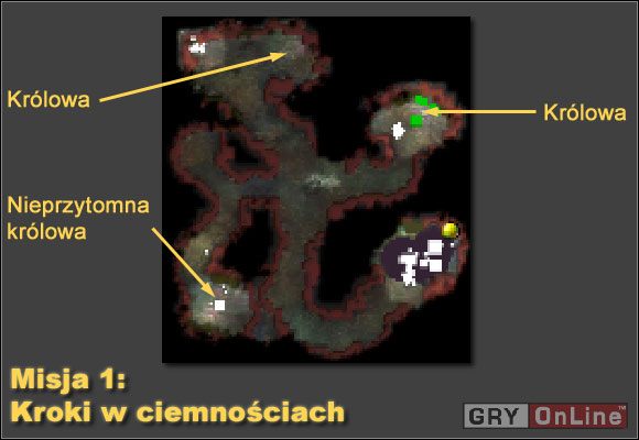 Naszym zadaniem jest zbudowanie obozu, a w nim Niwelatora, Roju, zmienienie trzech Przywoływaczy w przekaźniki i wyszkolenie 5 Larwiaków - Misja 1 | Kampania Przeklętych | Armie Exigo - Armie Exigo - poradnik do gry
