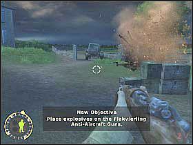 Jedyne co Ci jeszcze pozostało to udać się do miejsca, w którym stoją Hassay i Legget (screen) - Silence the Guns (2) | Rozdział 3 | Brothers in Arms Road to Hill 30 - Brothers in Arms: Road to Hill 30 - poradnik do gry