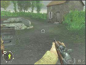 Ustaw się w takim miejscu, aby móc zaskoczyć wrogich żołnierzy (pierwszy screen) - Ambush at Exit 4 (2) | Rozdział 4 | Brothers in Arms Road to Hill 30 - Brothers in Arms: Road to Hill 30 - poradnik do gry