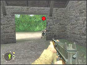 Przygotuj sobie karabin i podejdź do widocznej na pierwszym screenie wnęki - Objective XYZ (2) | Rozdział 5 | Brothers in Arms Road to Hill 30 - Brothers in Arms: Road to Hill 30 - poradnik do gry