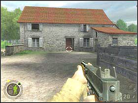 Wyjdź po schodach na górę a następnie podejdź do prawego okna - Objective XYZ (2) | Rozdział 5 | Brothers in Arms Road to Hill 30 - Brothers in Arms: Road to Hill 30 - poradnik do gry