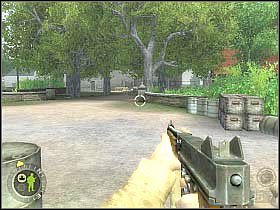 Hartsocka ustaw przy skrzyniach znajdujących się niedaleko ciężarówki (pierwszy screen), sam natomiast skieruj się w prawo - Objective XYZ (2) | Rozdział 5 | Brothers in Arms Road to Hill 30 - Brothers in Arms: Road to Hill 30 - poradnik do gry