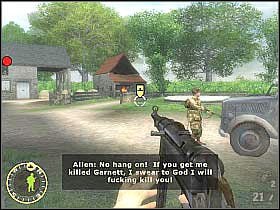 Początkowo korzystaj z karabinu, wrogowie będą bowiem znajdowali się przy barakach - Objective XYZ (4) | Rozdział 5 | Brothers in Arms Road to Hill 30 - Brothers in Arms: Road to Hill 30 - poradnik do gry