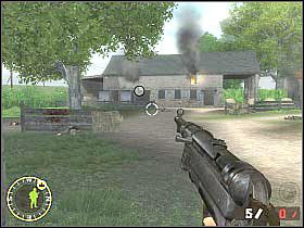 Po zakończeniu walk skieruj się do ciężarówki, przy której stoją pozostali członkowie drużyny - Objective XYZ (4) | Rozdział 5 | Brothers in Arms Road to Hill 30 - Brothers in Arms: Road to Hill 30 - poradnik do gry