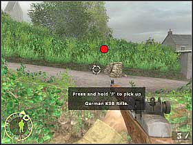 Uważaj ponieważ na tej polanie znajduje się czterech wrogich żołnierzy - Foucarville Blockade (2) | Rozdział 6 | Brothers in Arms Road to Hill 30 - Brothers in Arms: Road to Hill 30 - poradnik do gry