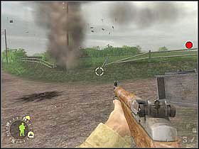 Musisz wyeliminować znajdujące się w okolicy dwa stanowiska moździerzowe - Foucarville Blockade (3) | Rozdział 6 | Brothers in Arms Road to Hill 30 - Brothers in Arms: Road to Hill 30 - poradnik do gry