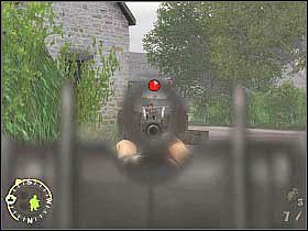 Po chwili zjawi się tu czołg, o którym mówił Hassay - Action at Vierville (1) | Rozdział 8 | Brothers in Arms Road to Hill 30 - Brothers in Arms: Road to Hill 30 - poradnik do gry