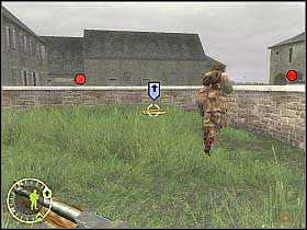 Skieruj się w lewo, tak aby móc obejść znajdujący się w tym miejscu budynek - Buying the Farm (2) | Rozdział 12 | Brothers in Arms Road to Hill 30 - Brothers in Arms: Road to Hill 30 - poradnik do gry