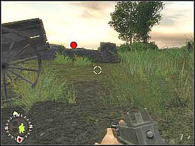 Najtrudniejsza część tego fragmentu misji zakłada przebiegnięcie przez pole będące pod ostrzałem MG-42 - Purple Heart Lane (2) | Rozdział 14 | Brothers in Arms Road to Hill 30 - Brothers in Arms: Road to Hill 30 - poradnik do gry