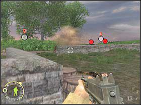 Na koniec powinieneś pozostawić sobie oponentów, których ukazałem na pierwszym screenie - Coles Charge (2) | Rozdział 15 | Brothers in Arms Road to Hill 30 - Brothers in Arms: Road to Hill 30 - poradnik do gry