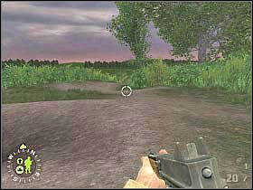 Na widocznej w oddali wysepce powinieneś zauważyć kilku wrogów - Coles Charge (3) | Rozdział 15 | Brothers in Arms Road to Hill 30 - Brothers in Arms: Road to Hill 30 - poradnik do gry