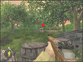 Korzystając z okazji załatw też wrogów chowających się za ukazaną na pierwszym screenie zasłoną (polecam karabin maszynowy) - Ripe Pickings (2) | Rozdział 16 | Brothers in Arms Road to Hill 30 - Brothers in Arms: Road to Hill 30 - poradnik do gry