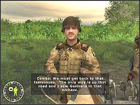 Po dotarciu na pole z budynkiem zostaniecie zaatakowani przez trzy grupy wrogich żołnierzy - Ripe Pickings (2) | Rozdział 16 | Brothers in Arms Road to Hill 30 - Brothers in Arms: Road to Hill 30 - poradnik do gry