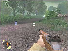 Po dotarciu do skrzyżowania wybierzcie lewą odnogę - No Better Spot to Die (4) | Rozdział 19 | Brothers in Arms Road to Hill 30 - Brothers in Arms: Road to Hill 30 - poradnik do gry